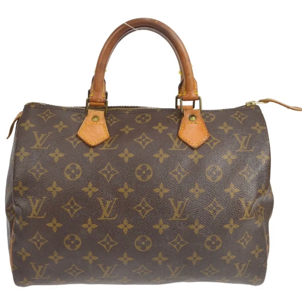 LOUIS VUITTON SPEEDY 30 HANDBAG PURSE MONOGRAM CANVAS M41526 VI881 16855